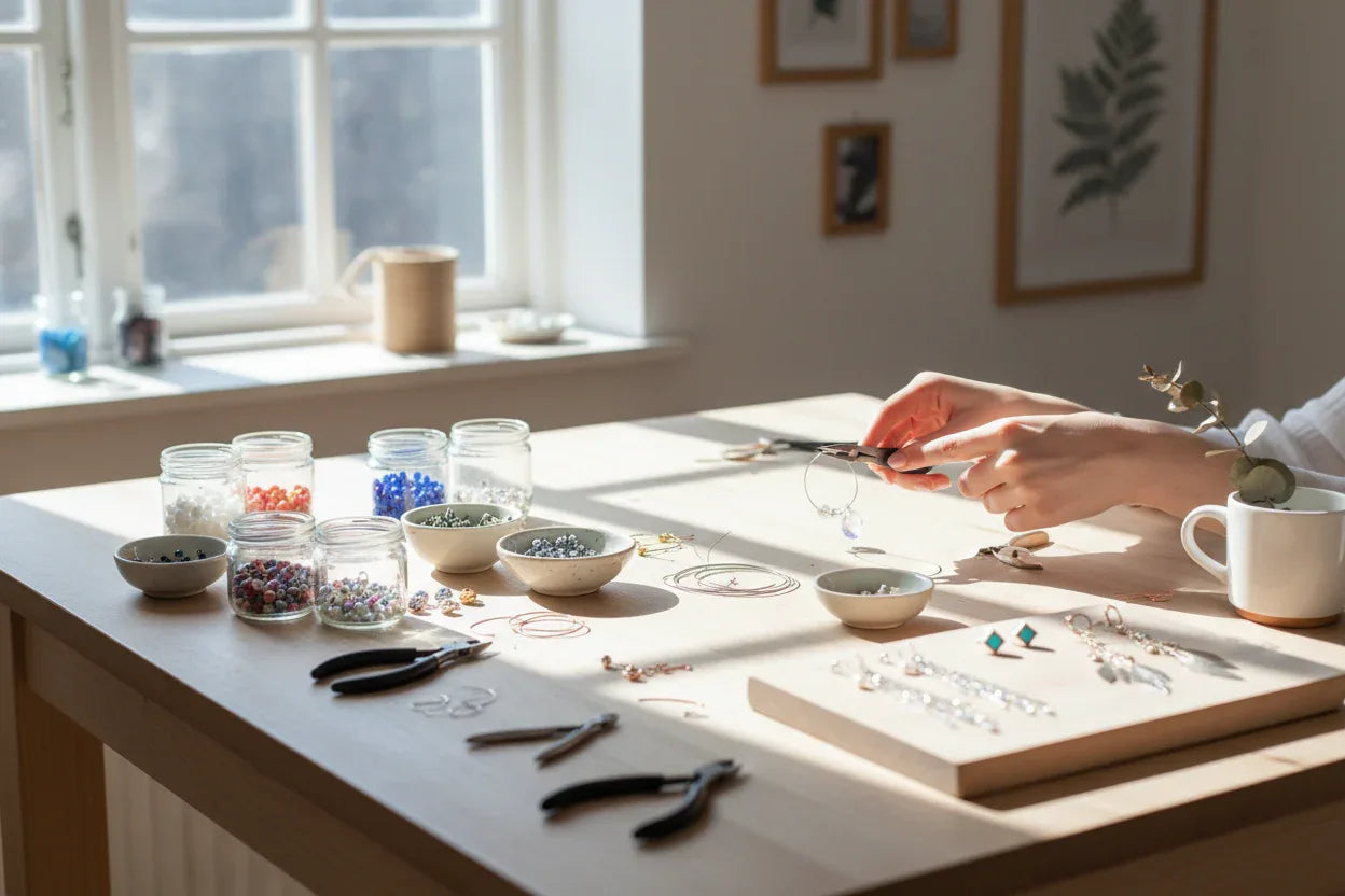 Göra egna örhängen - Hilmas Pyssel