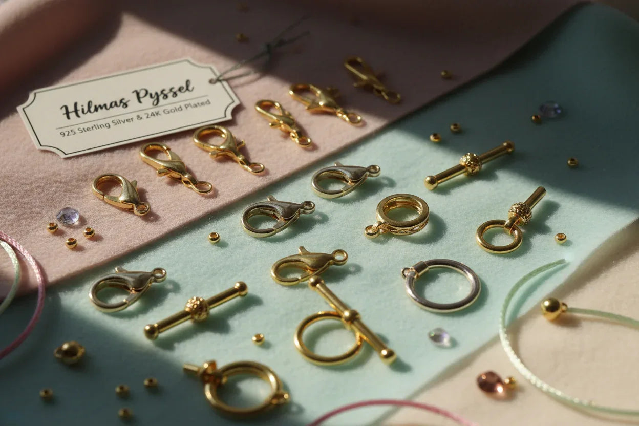 Lås 925 Silver (24K Gold) - Hilmas Pyssel