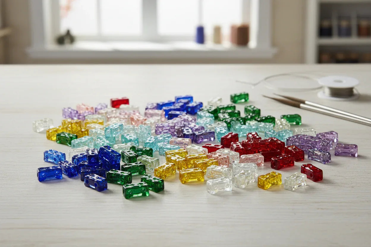 Tjeckiska Glaspärlor Bridge - Hilmas Pyssel