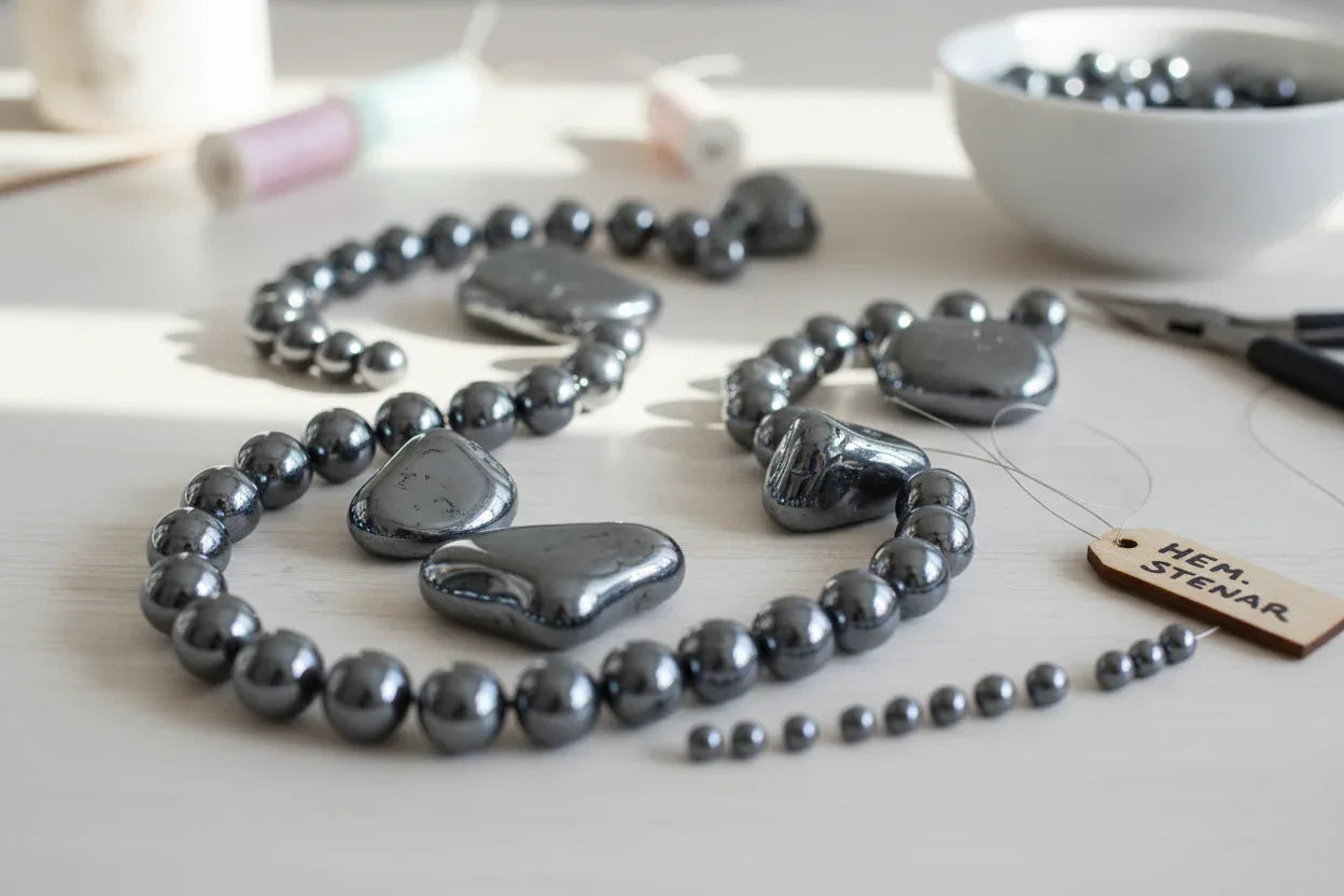 Halvädelstenar Hematit - Hilmas Pyssel