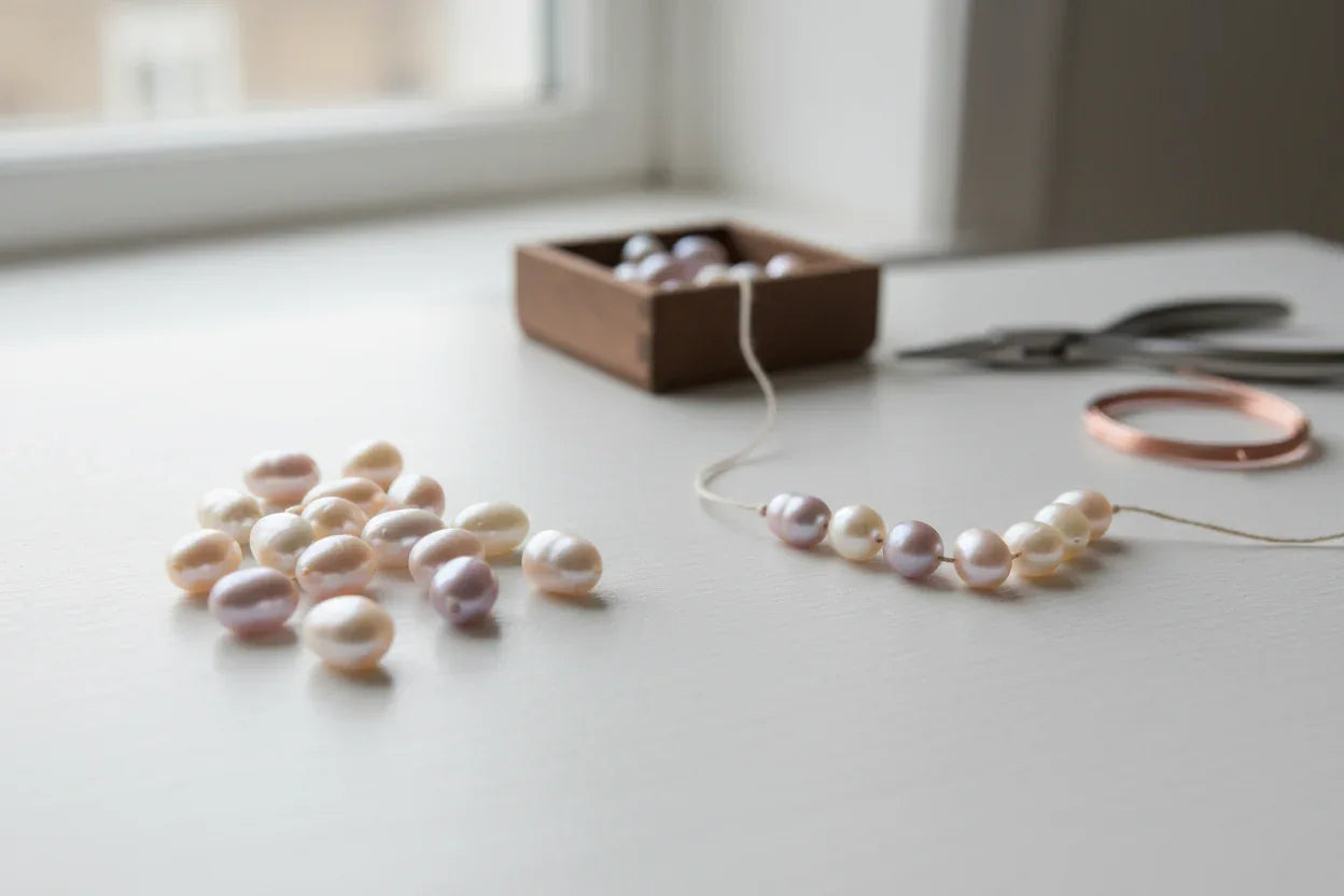 Sötvattenspärlor - Hilmas Pyssel