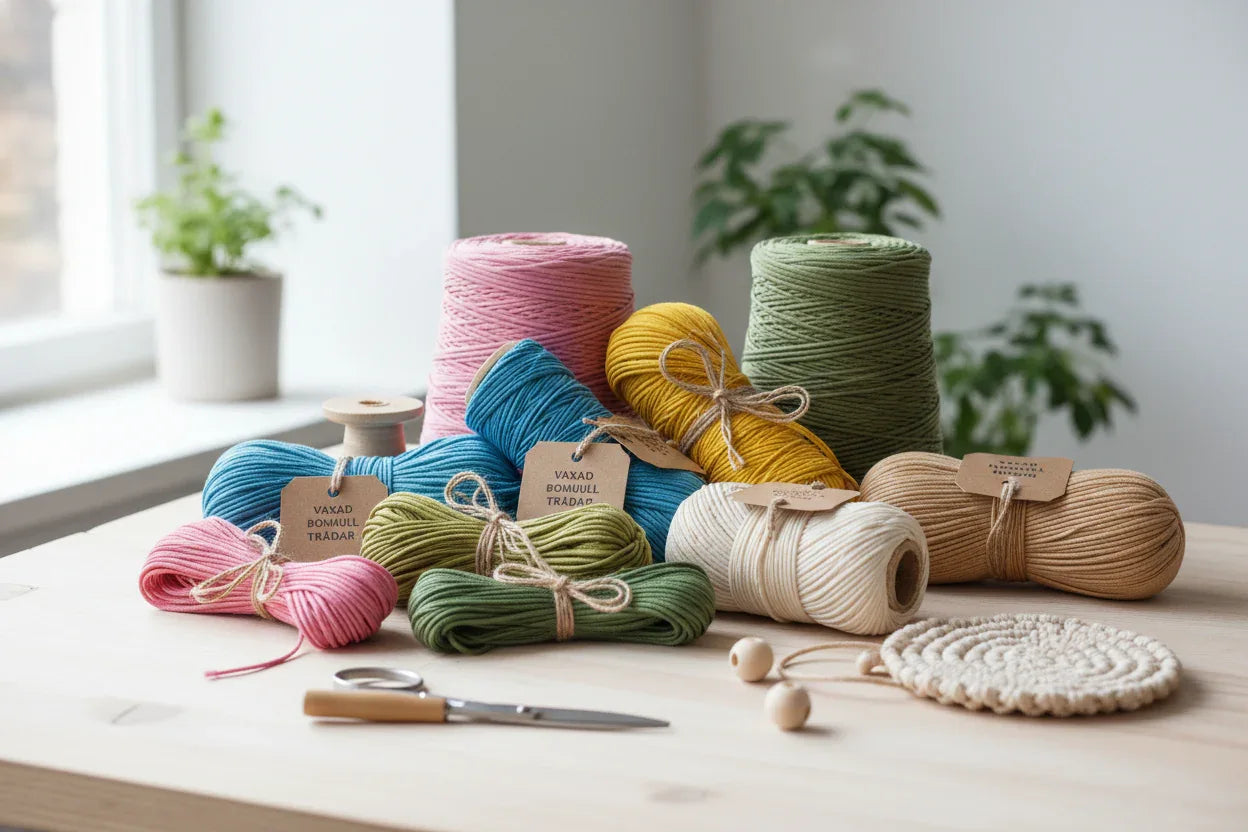 Vaxad Bomullstråd - Hilmas Pyssel