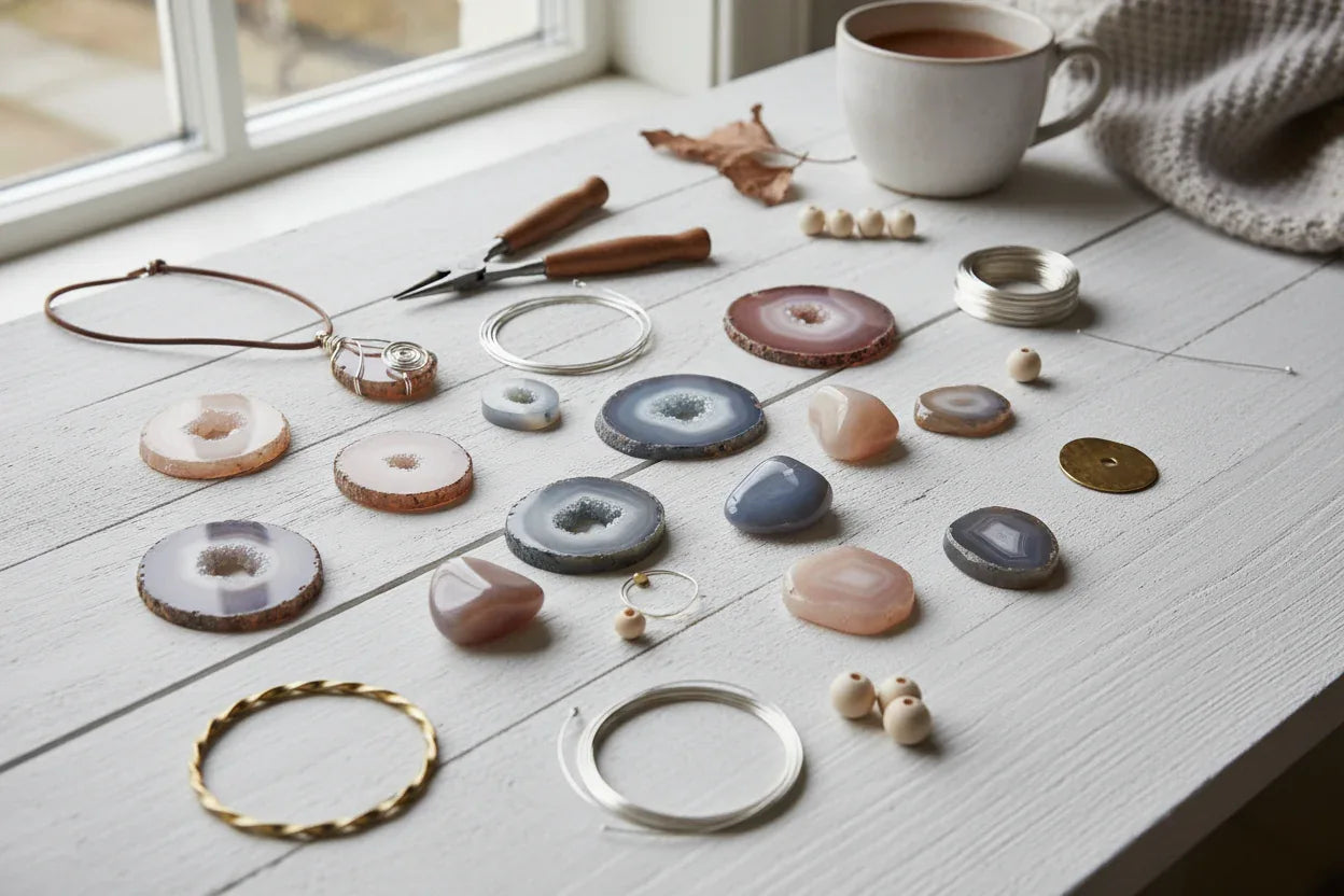 Halvädelstenar Agat - Hilmas Pyssel