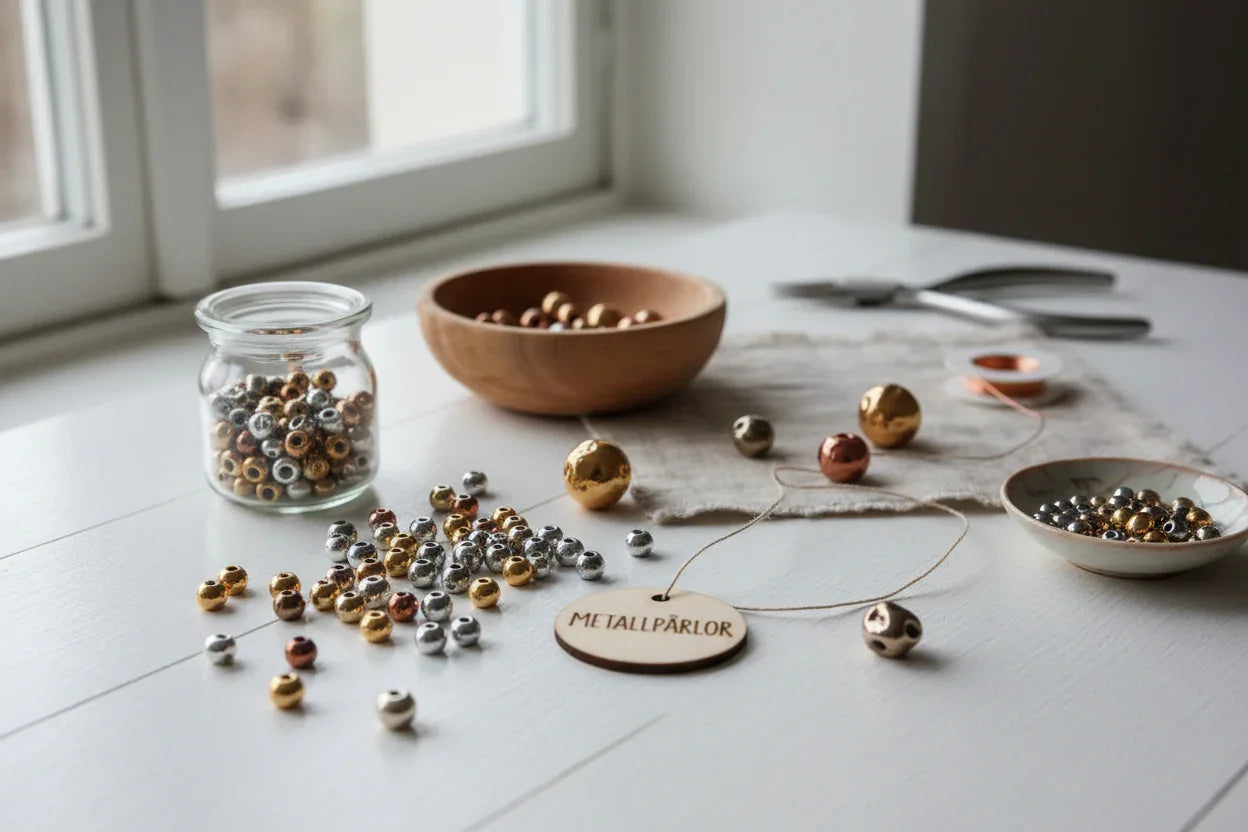 Metallpärlor - Hilmas Pyssel