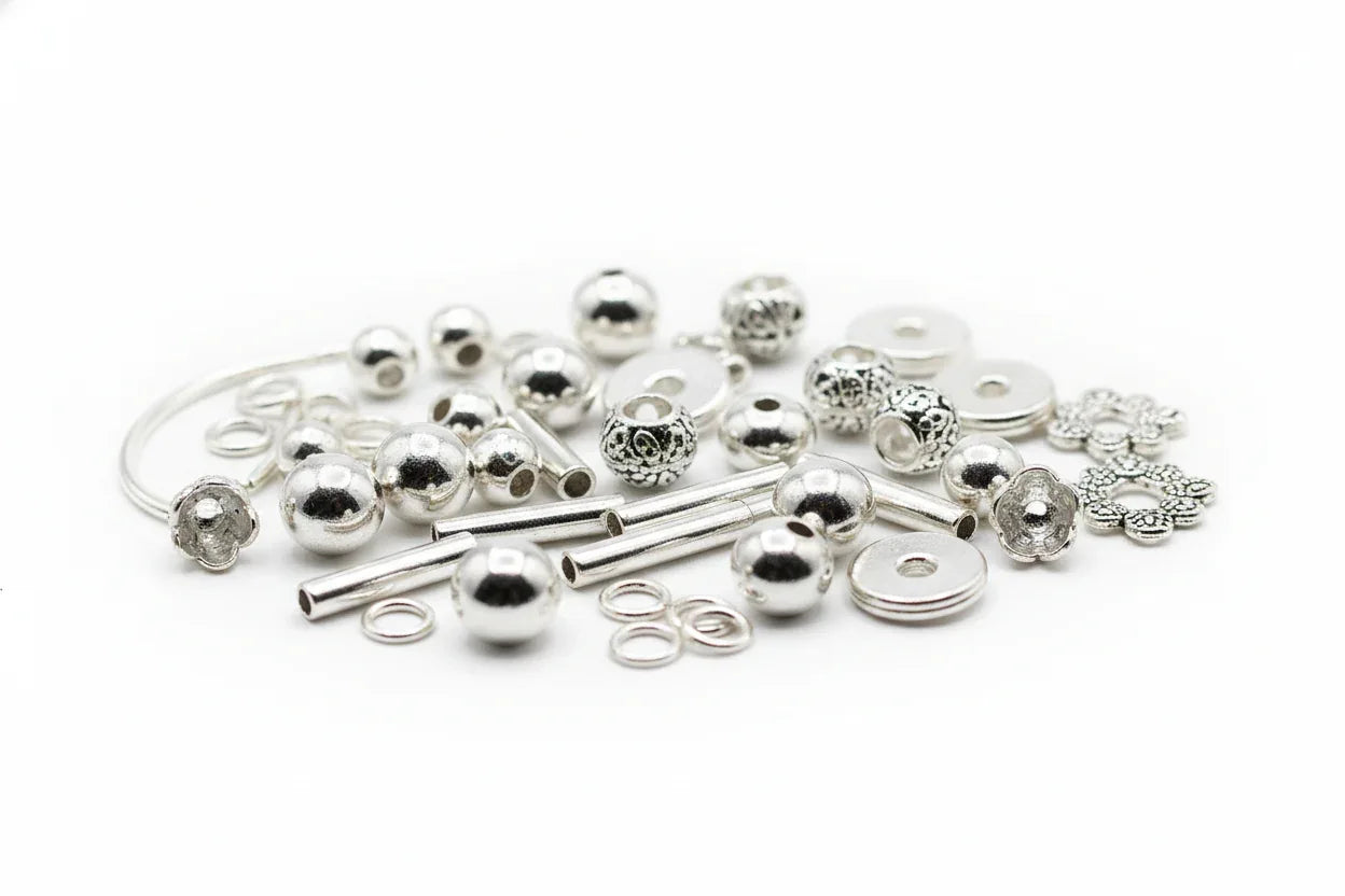 Silverfärgade Mellandelar - Hilmas Pyssel