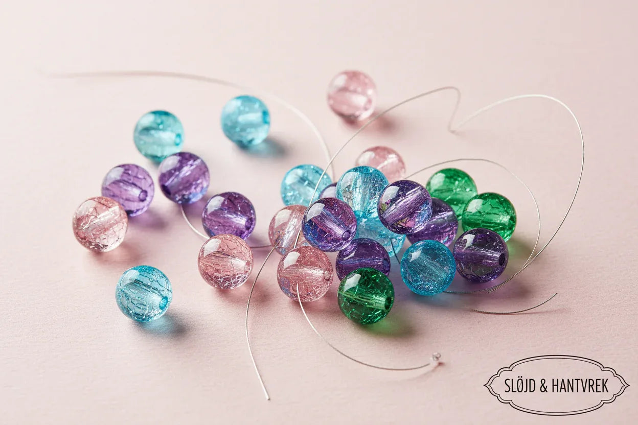 Krackelerade Glaspärlor - Hilmas Pyssel