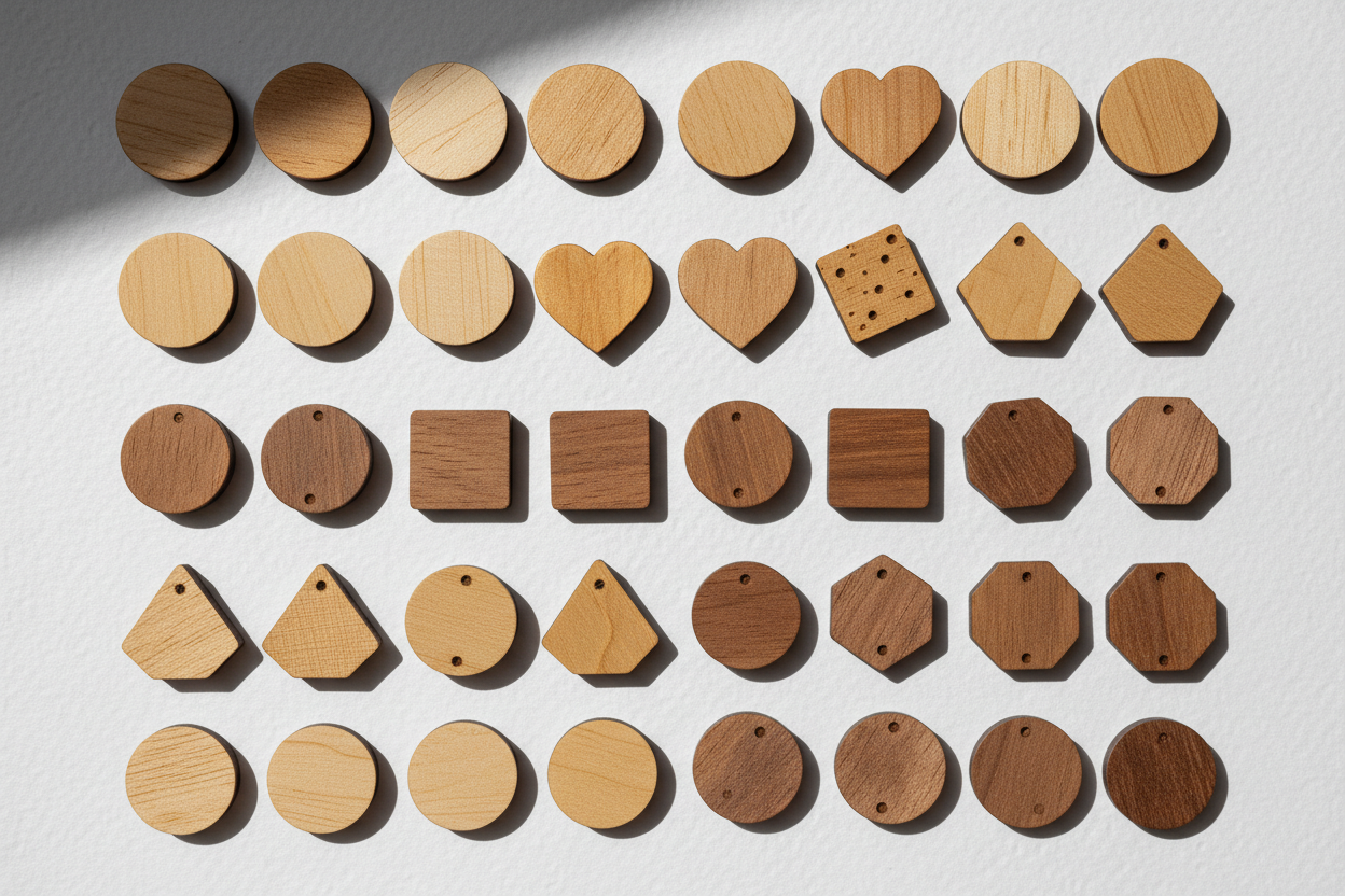 Cabochoner & Flatbacks Trä - Hilmas Pyssel