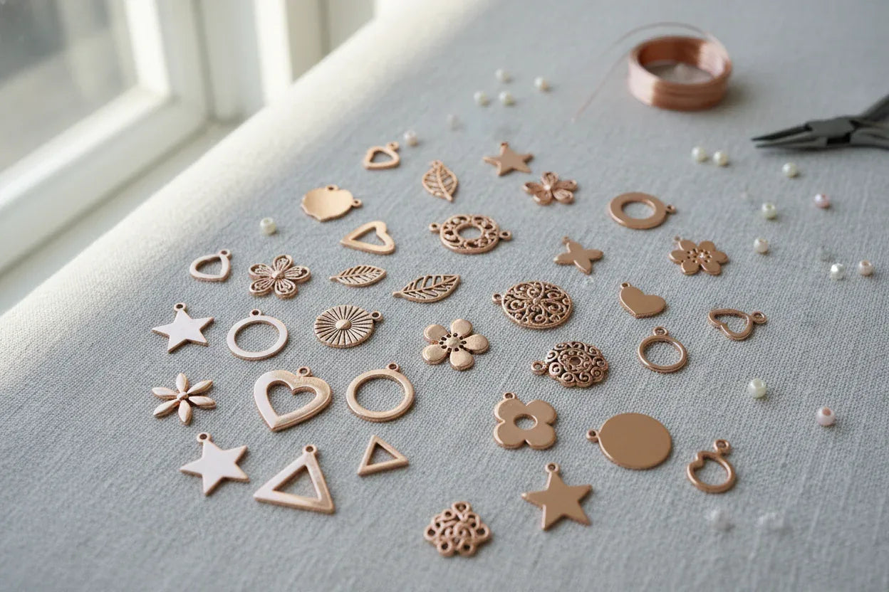 Berlocker & Charms Roséguldfärgade - Hilmas Pyssel