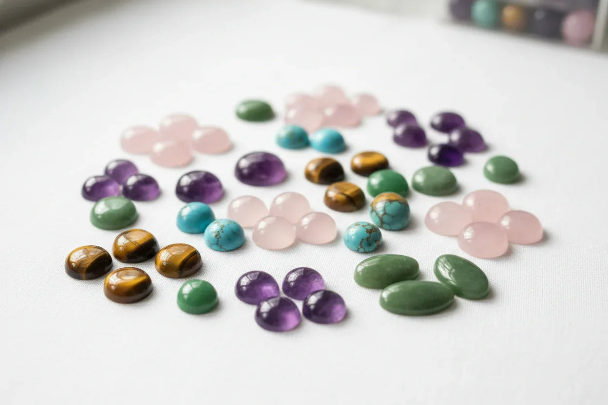 Halvädelsten cabochoner - Hilmas Pyssel