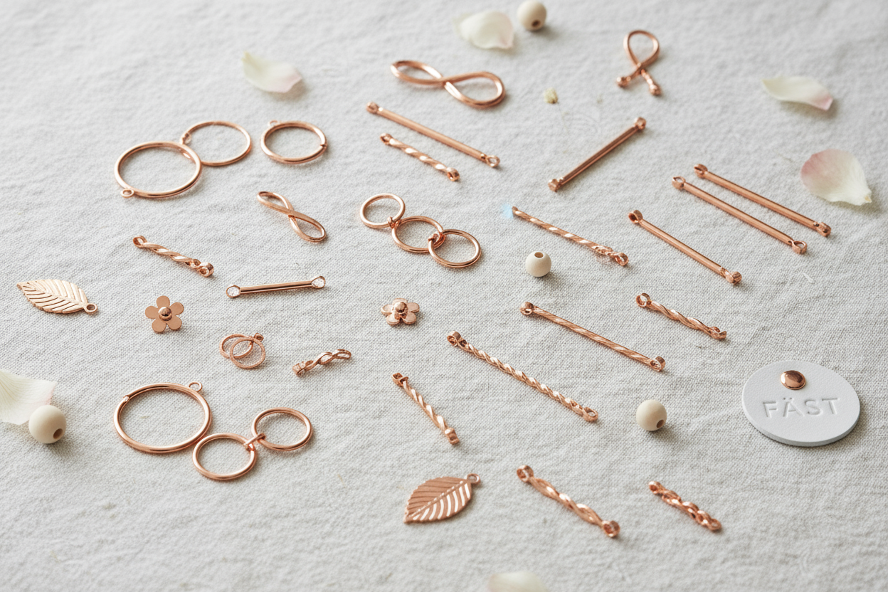 Connector Roséguldfärgade - Hilmas Pyssel