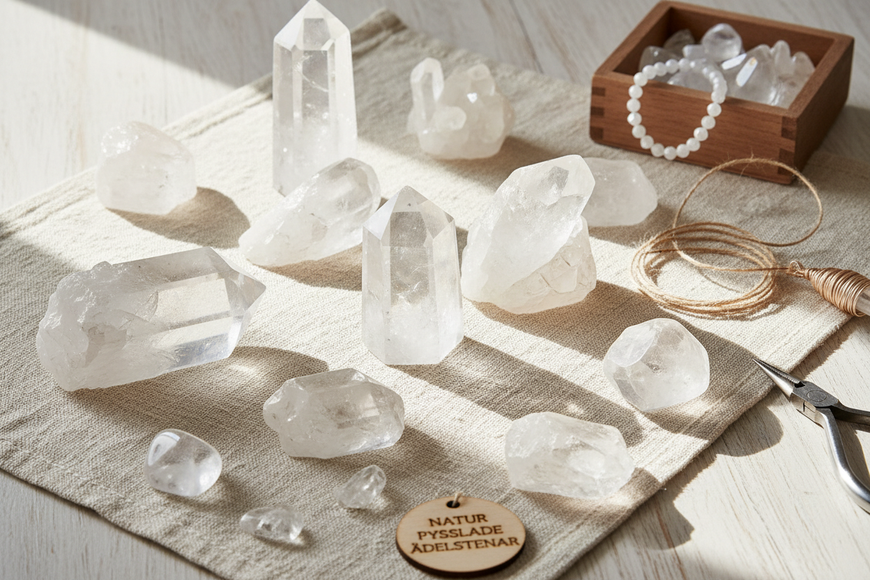 Halvädelstenar Kristallkvarts