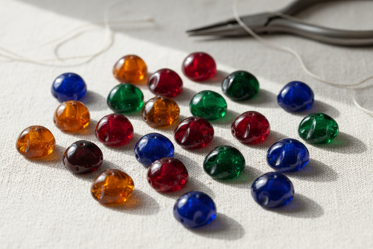 Tjeckiska Glaspärlor Baroque Cabochon
