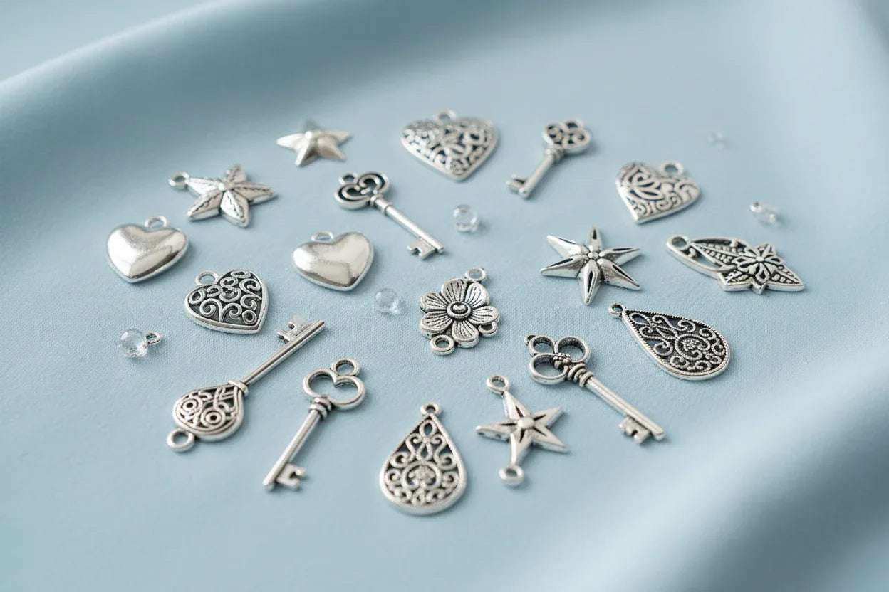 Berlocker & Charms Silverfärgade - Hilmas Pyssel
