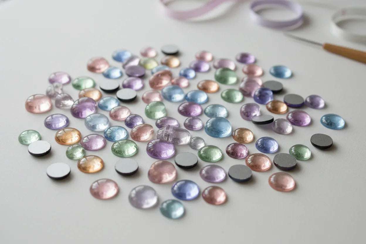 Cabochoner & Flatbacks Tjeckiska Backlit - Hilmas Pyssel