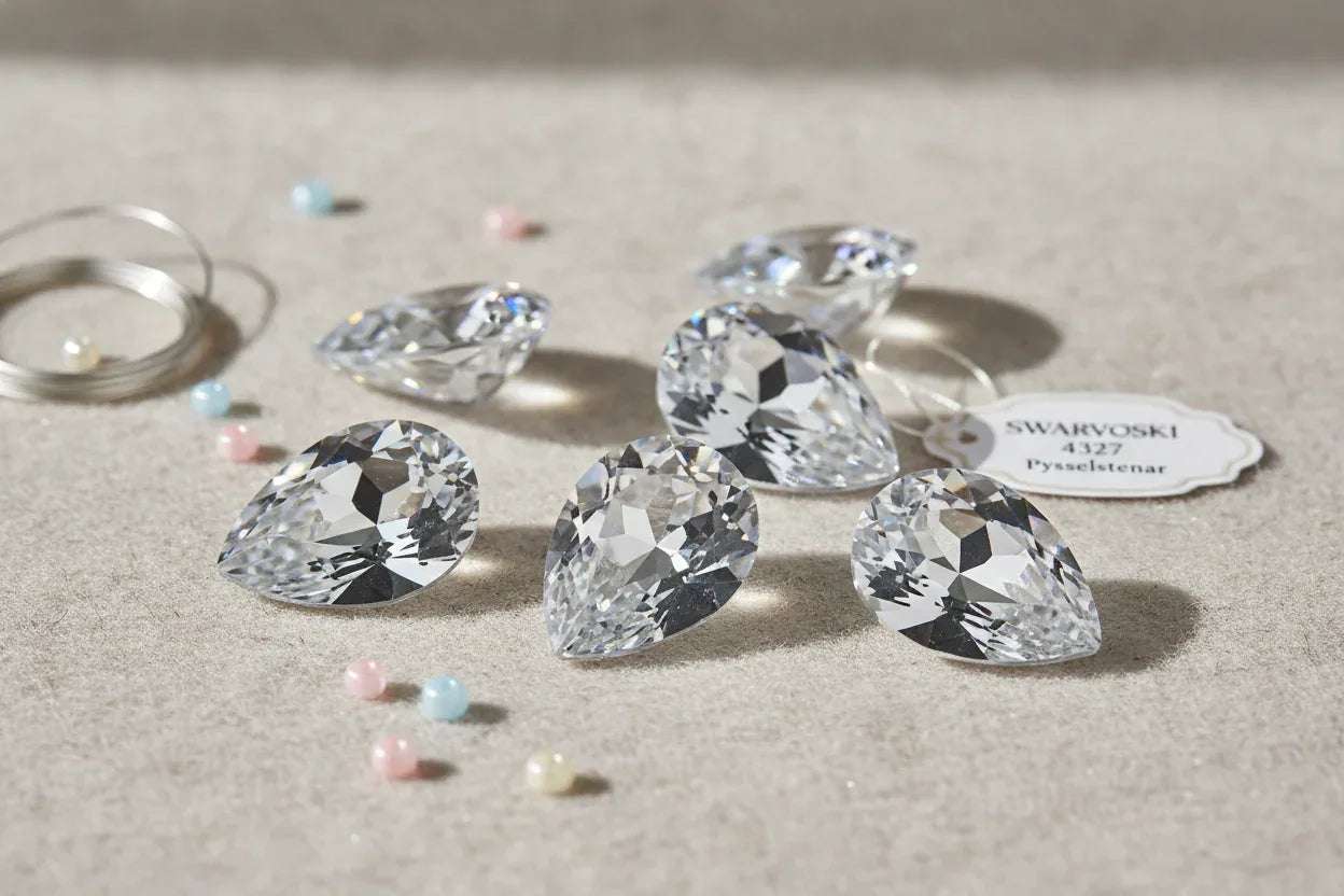 Swarovski 4327 Large Pear Fancy Stone - Hilmas Pyssel