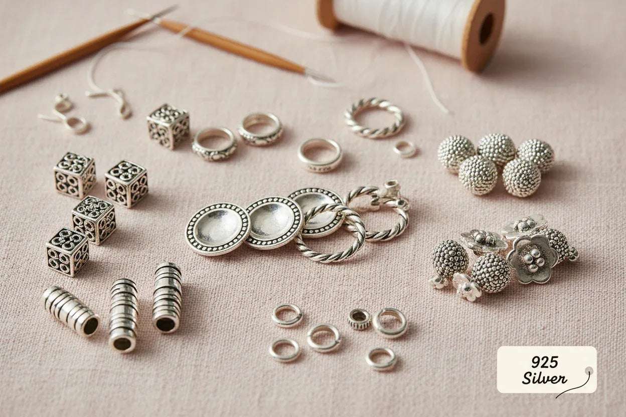 Mellandelar 925 Silver - Hilmas Pyssel