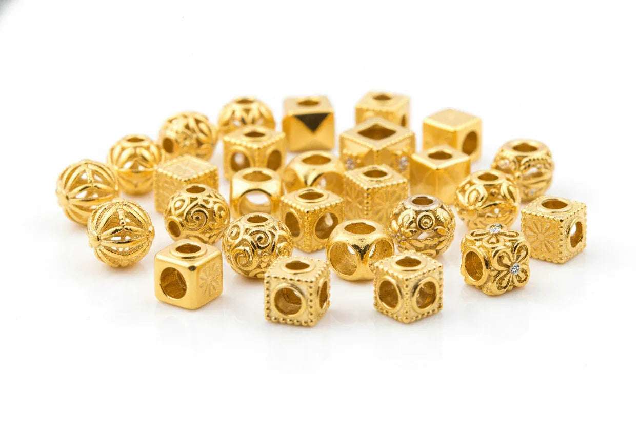 Mellandelar 925 Silver (24K Gold) - Hilmas Pyssel