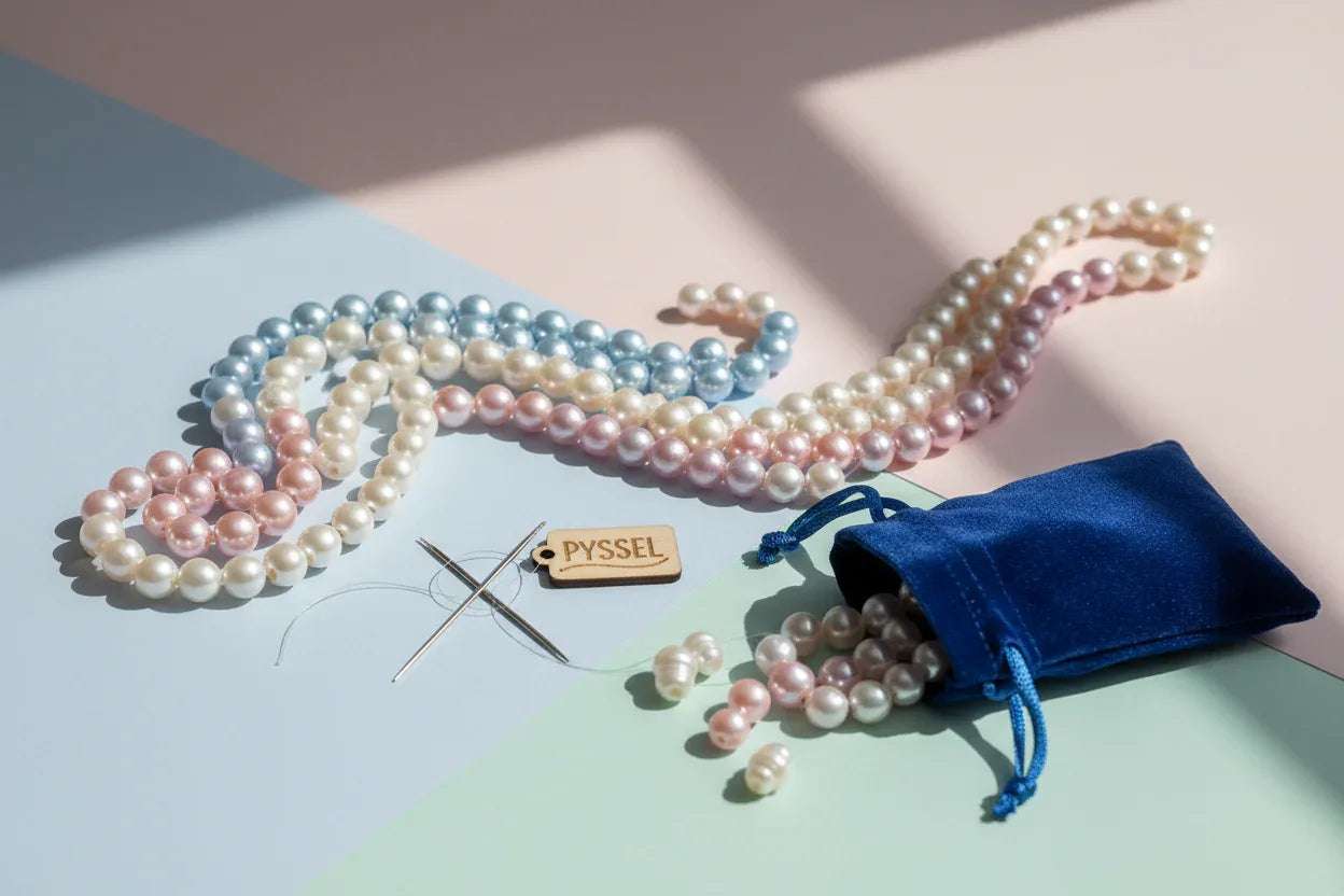 Preciosa Pearl Round 8mm - Hilmas Pyssel