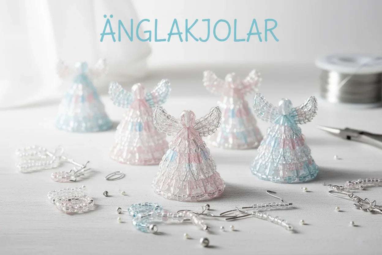 Tjeckiska Glaspärlor Änglakjolar - Hilmas Pyssel