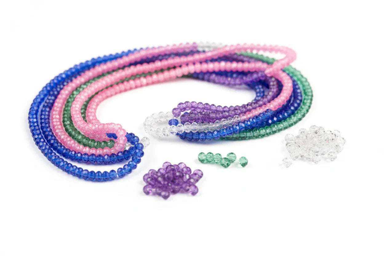 Abacus / Facetterade Rondeller 4x3mm - Hilmas Pyssel
