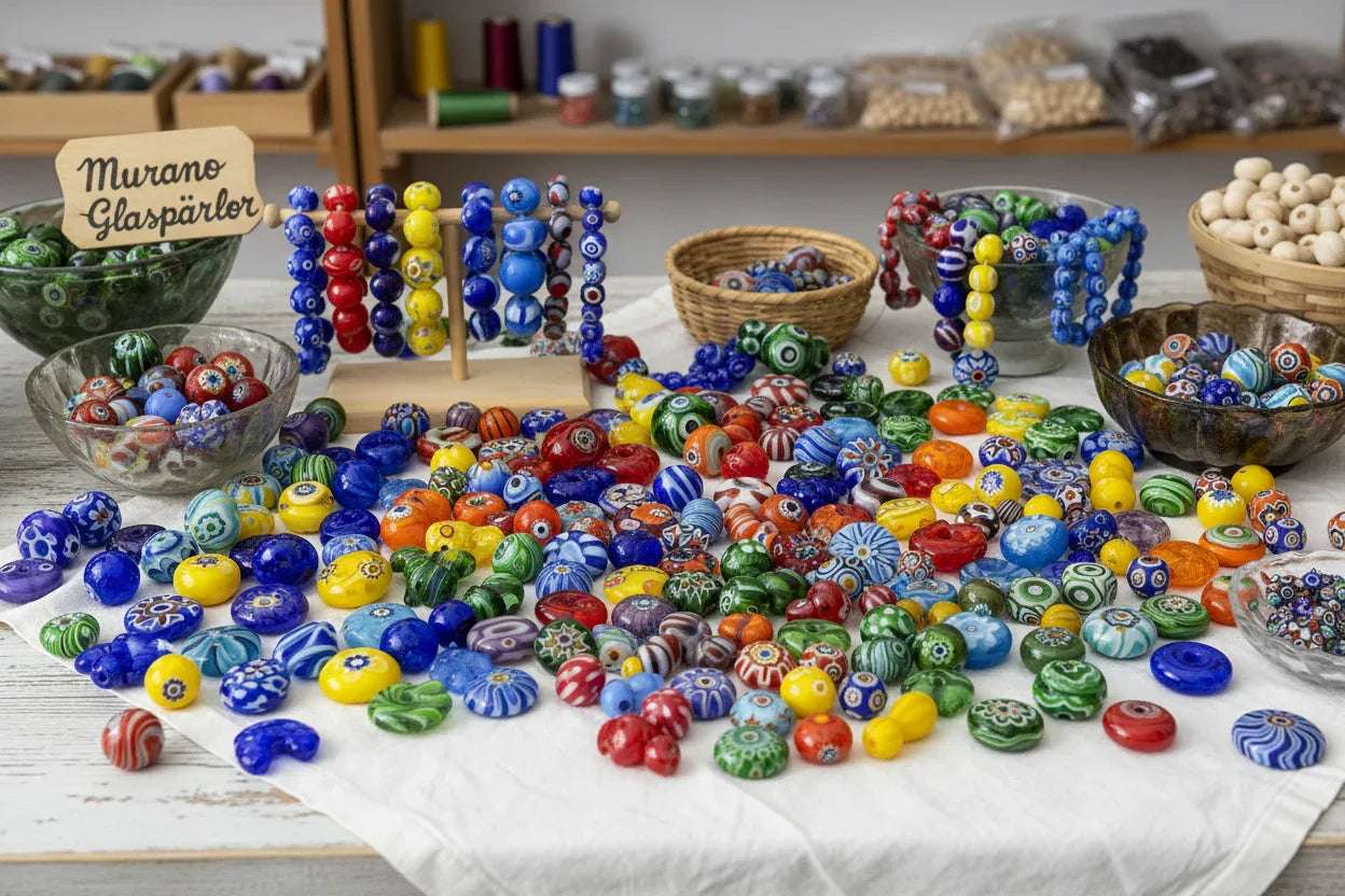 Glaspärlor Murano - Hilmas Pyssel
