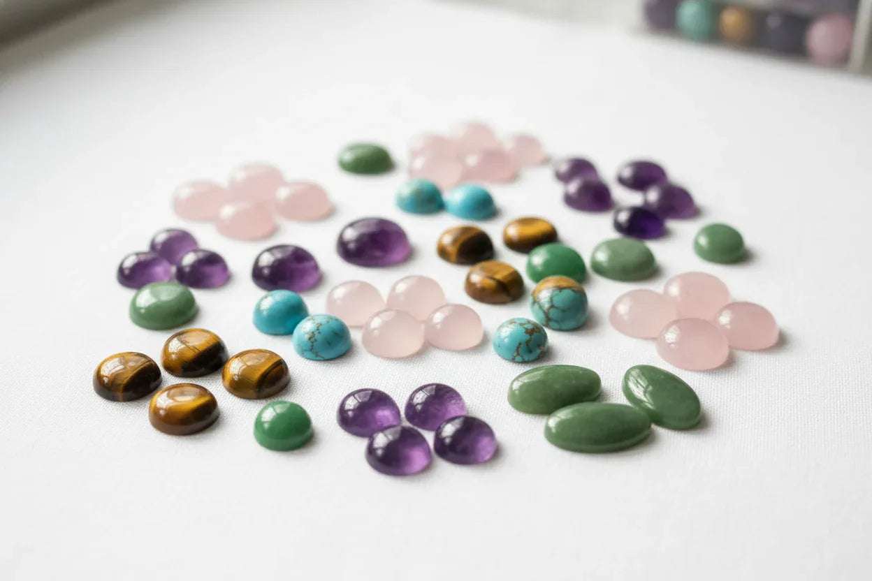 Halvädelsten cabochoner - Hilmas Pyssel