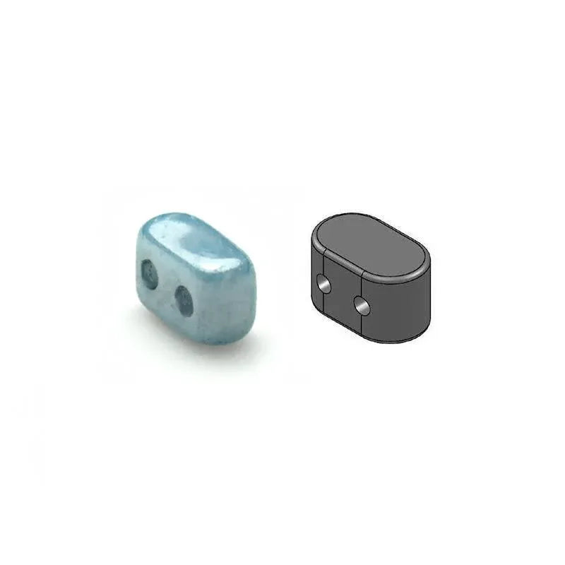 Ios® Par Puca® - Opaque Blue Ceramic Look, 10 gram Les perles par Puca® - Paris