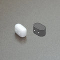 Ios® Par Puca® - Opaque White Ceramic Look, 10 gram Les perles par Puca® - Paris