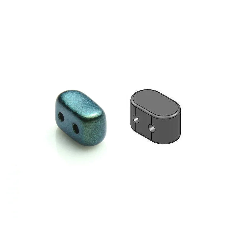 Ios® Par Puca® - Metallic Matte Green Turquoise, 10 gram Les perles par Puca® - Paris