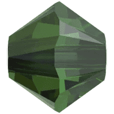 Primero Crystals 5328 Bicone - Fern Green AB, 4mm 25-pack Primero Crystals