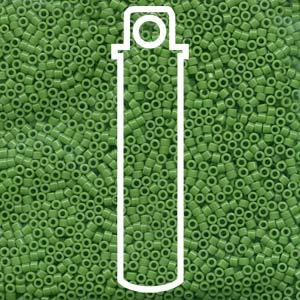 Miyuki Delica - Opaque Pea Green 15/0, 7 gram Miyuki