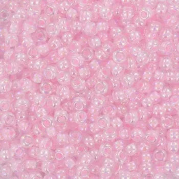 Miyuki Seed Beads - Pink Lined Crystal AB 11/0, 10 Gram Miyuki