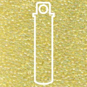 Miyuki seed beads - Crystal Lined Lt Yellow AB 11/0, 23 gram Miyuki