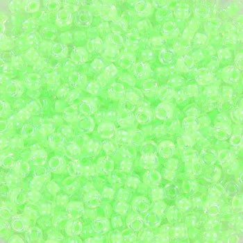 Miyuki Seed Beads - Luminous Mint Green 11/0, 10 gram Miyuki