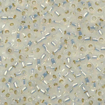 Miyuki Seed beads - Gilt Lined Opal 11/0, 10 gram Miyuki