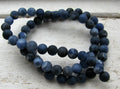 Sodalite - Rund frostad 6mm 1 sträng Hilmas Pyssel