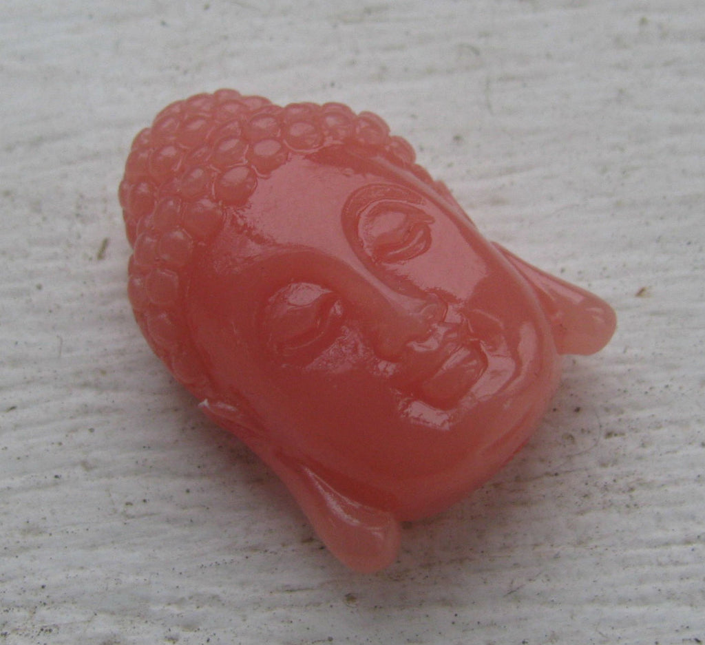 Imiterad Korall Buddha - Korall 27x20mm 1 styck Hilmas Pyssel