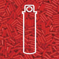 Miyuki Bugle Beads - Opaque Red 6 mm, 17 gram Miyuki