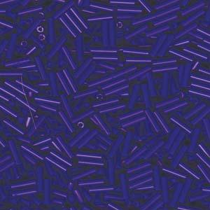 Miyuki Bugle Beads - Opaque Cobalt 6 mm 17 gram Miyuki