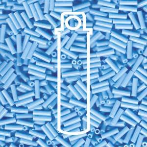 Miyuki Bugle Beads - Opaque Turquoise Blue 6 mm, 17 gram Miyuki