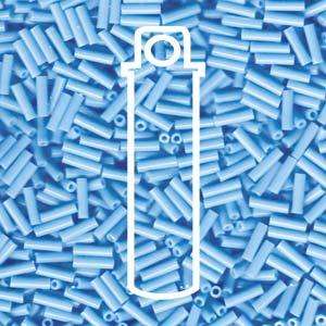 Miyuki Bugle Beads - Opaque Turquoise Blue 6 mm, 17 gram Miyuki