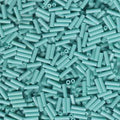 Miyuki Bugle Beads - Opaque Turquoise Green 6 mm, 10 gram Miyuki