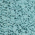 Miyuki Bugle Beads - Opaque Turquoise Green Matte 6 mm, 17 gram Miyuki