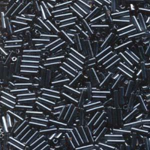 Miyuki Bugle Beads - Gunmetal 6 mm - 10 gram Miyuki