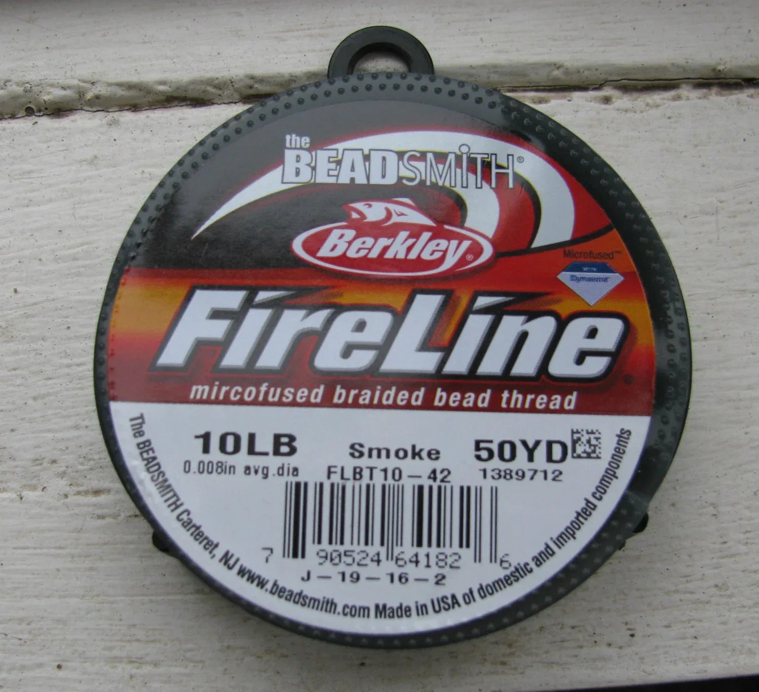 FireLine 10LB - Smoke / Mörkgrå 50 YD Beadsmith