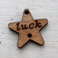 Connector Trä -Stjärna "luck" 25mm 1 styck Hilmas Pyssel