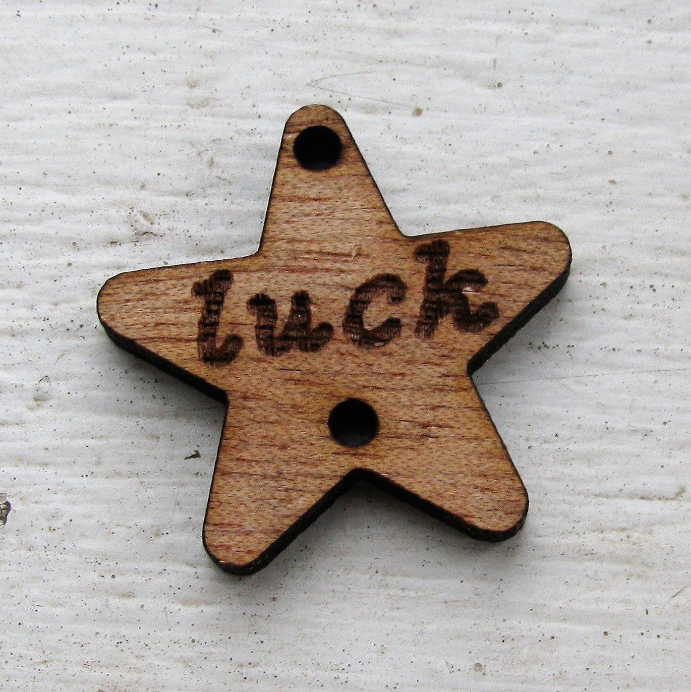 Connector Trä -Stjärna "luck" 25mm 1 styck Hilmas Pyssel