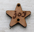 Connector Trä - Stjärna "joy" 25mm 1 styck Hilmas Pyssel