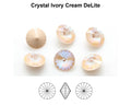 Primero Crystals 1122 Rivoli - Crystal Ivory Cream DeLite 12mm 1 styck Primero Crystals