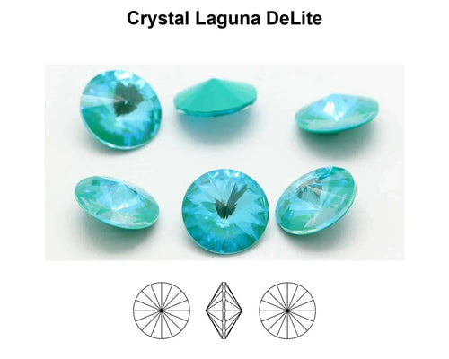 Primero Crystals 1122 Rivoli - Crystal Laguna DeLite 12mm 1 styck Primero Crystals